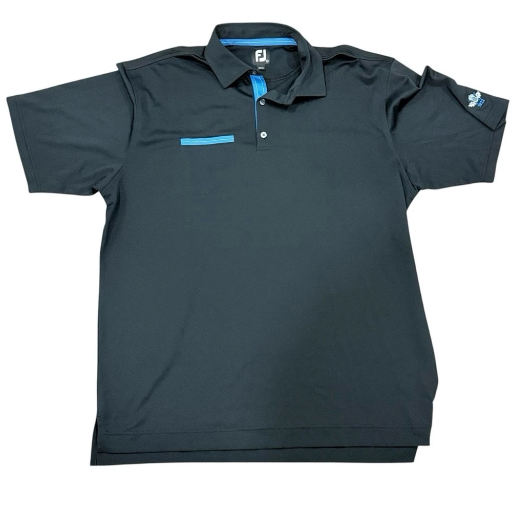 FootJoy Golf Shirt Mens XLarge Polo Performance Athletic Wicking Pocket Collar - Picture 1 of 7